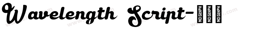 Wavelength Script字体转换
